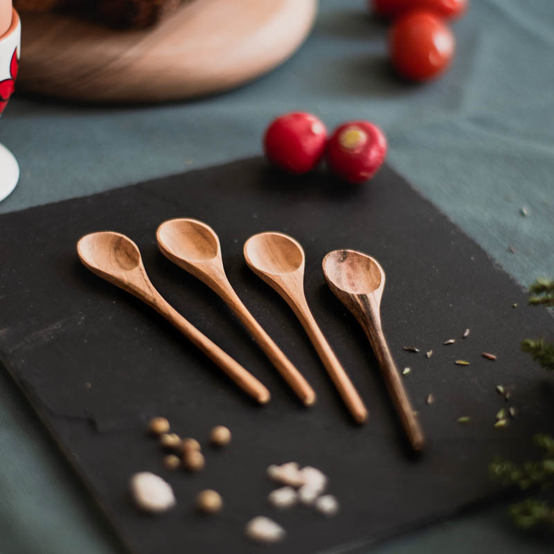 Set de cuillères Ziboulette en bois naturel